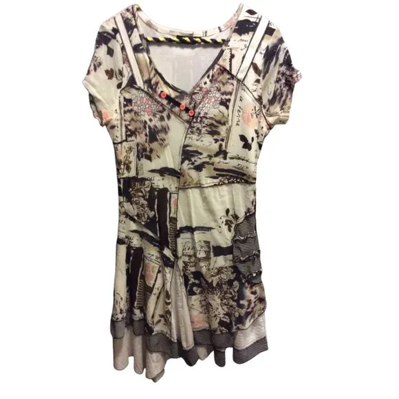 Size 12 - Patchwork Patterned Dress - Picture 1 of 1